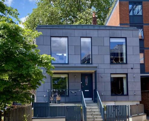 Completed townhouse extension