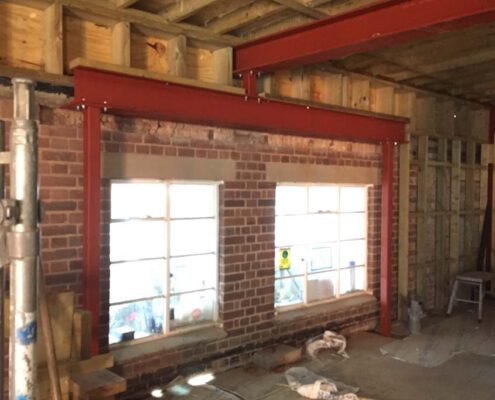 Steel strengthening works