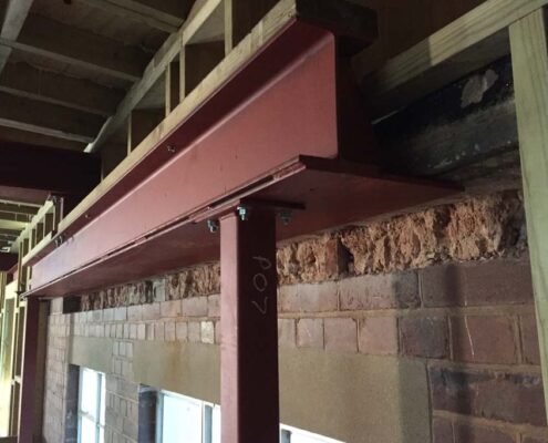 Steel strengthening works