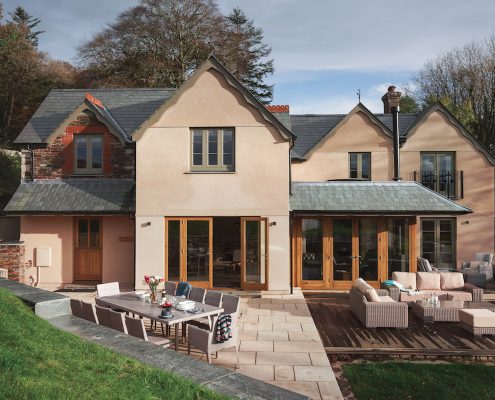 Rear view of the house,