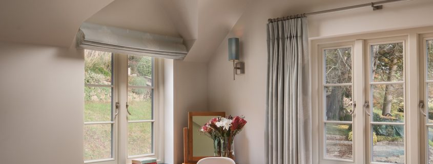 Bedroom with large light