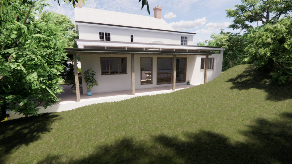 Virtual reality view of the clients home 