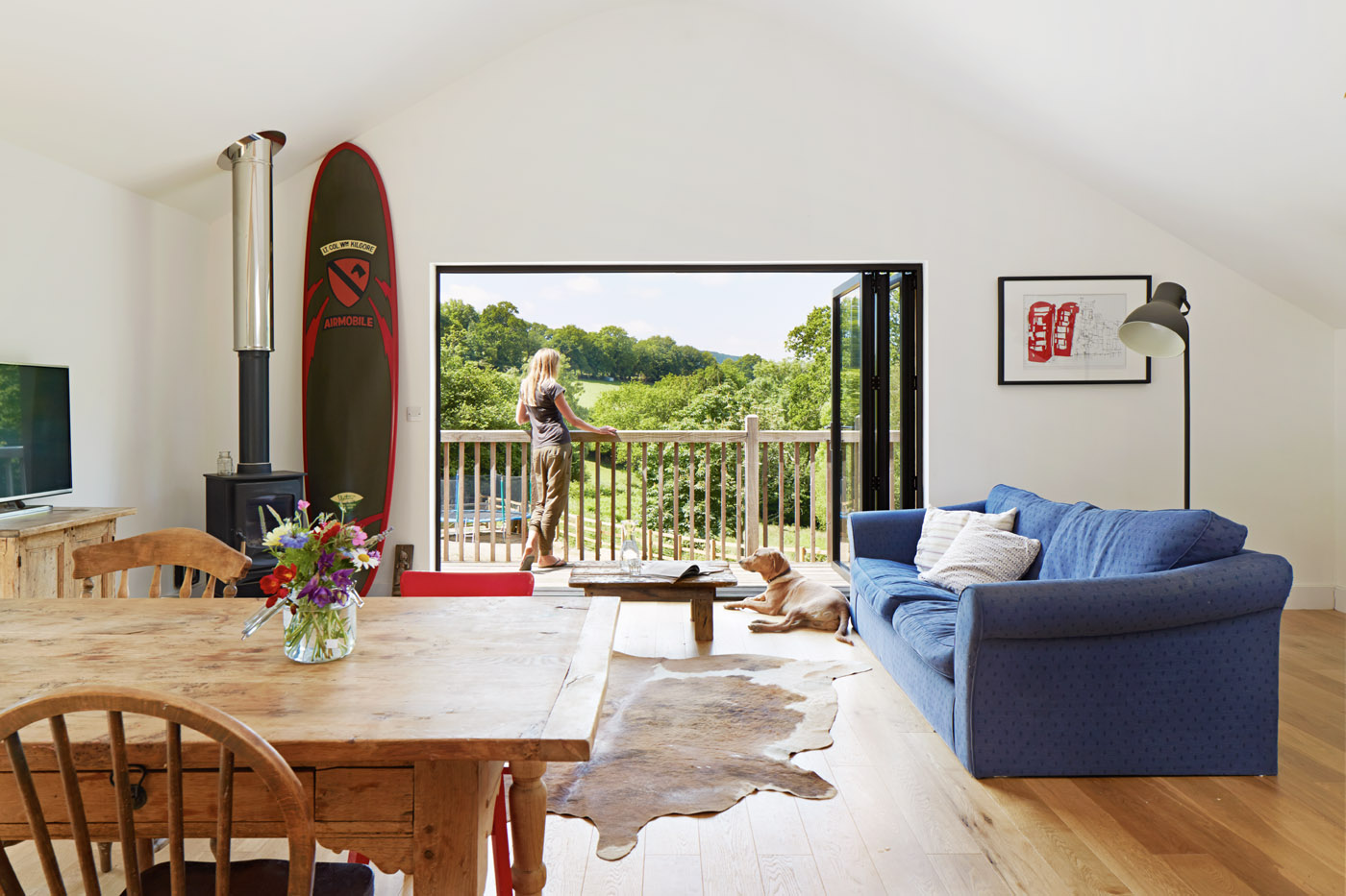 Living room with conjoined balcony