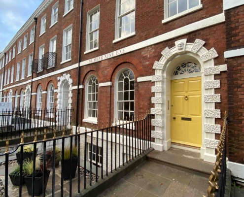 Listed terraced houses in Exeter